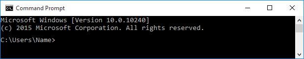 Command Prompt window